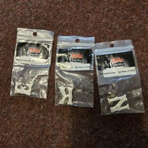 3/4in Tandy Leather Factory Letters E  K N